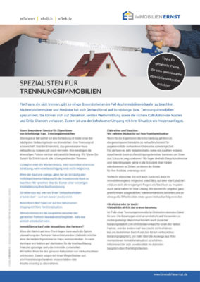Wir sind Ihre Experten und Spezialisten in Köln für Trennungsimmobilien