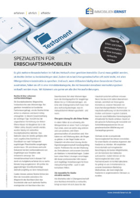 Wir sind Ihre Experten und Spezialisten in Köln für Erbschaftsimmobilien